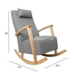 Keinutuoli Wendela, Harmaa -KalusteVaaran Kauppa 15613 01