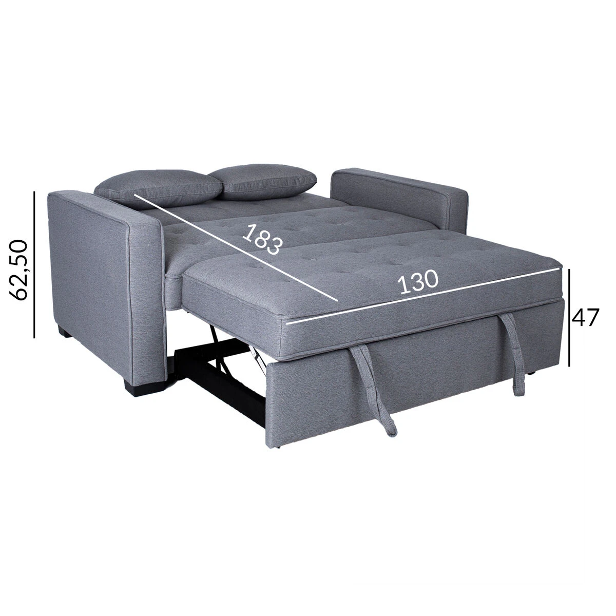 Vuodesohva Nicky, Vaalea Harmaa 8 Vuodesohva Nicky, Vaalea Harmaa - Image 6