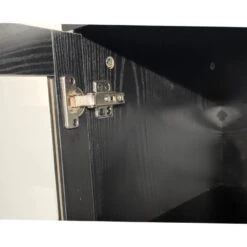 Lasiovikaappi Siera 80 Cm, Musta -KalusteVaaran Kauppa Lasiovikaappi matala Tenstar 2