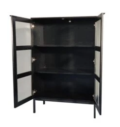 Lasiovikaappi Siera 120 Cm, Musta -KalusteVaaran Kauppa Lasiovikaappi siera Tenstar 5