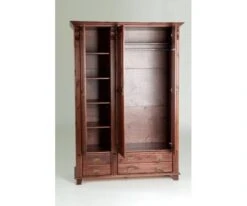 Monaco M394 Vaatekaappi -KalusteVaaran Kauppa Monaco20M 394 rusk auki