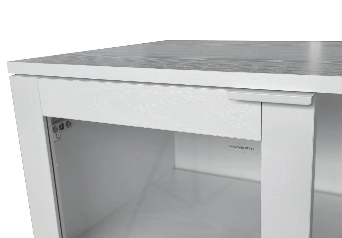 Lasiovikaappi Siera 80 Cm, Valkoinen 9 Lasiovikaappi Siera 80 Cm, Valkoinen - Image 7