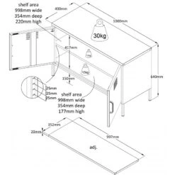 Carbon Tv-taso, 64x100 Cm -KalusteVaaran Kauppa carbon taso 100 cm2028129