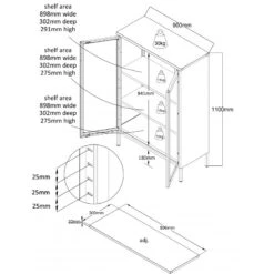 Carbon Matala Vitriini, 90x110 Cm -KalusteVaaran Kauppa carbon vitriini matala2028129