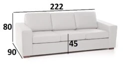 Nahkasohva Chicago, 3-ist. -KalusteVaaran Kauppa chicago3mitat