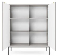 Kaappi Latte, 2 Värivaihtoehtoa -KalusteVaaran Kauppa latte kaappi auki