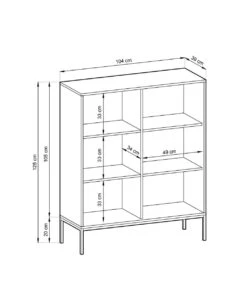 Kaappi Latte, 2 Värivaihtoehtoa -KalusteVaaran Kauppa latte kaappi mittakuva
