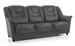 Nahkasohva Mann, 3-ist. -KalusteVaaran Kauppa mann3harmaa76