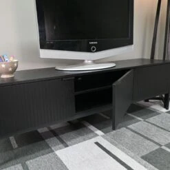 Tv-taso Siera 160 Cm, Musta -KalusteVaaran Kauppa oesDSOTQ